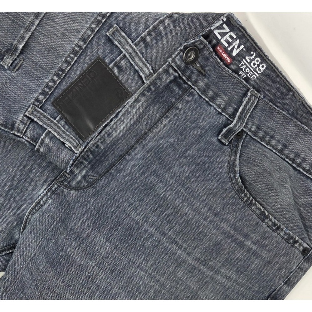 Levis Denizen 288 Taper Fit Mens Jeans 38x30 Medium Wash Casual Mid Rise